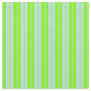 Powder Blue and Green Pattern of Stripes Fabric