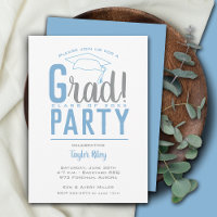 Powder Blue and Grey Graduation Party