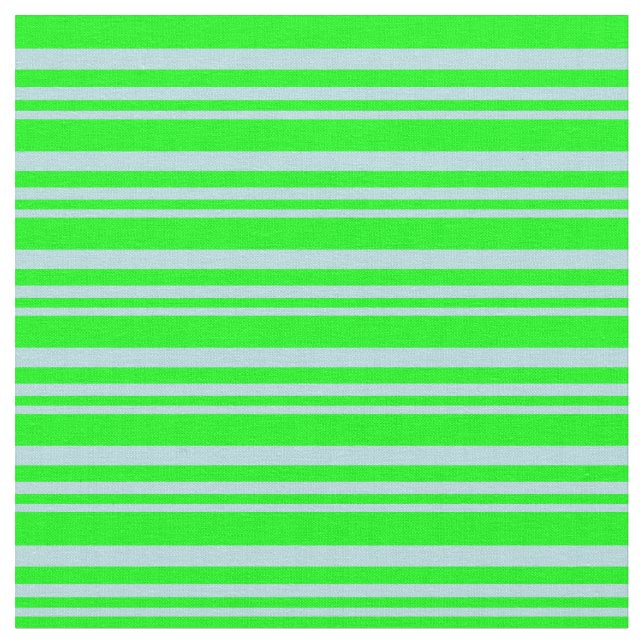 Powder Blue and Lime Coloured Pattern Fabric (Close Up)