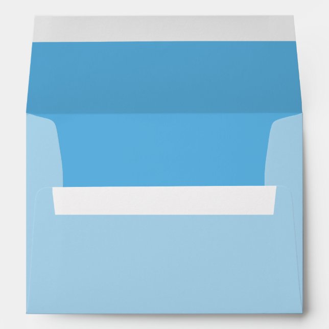 Powder Blue Background Colour Customize This! Envelope (Back (Bottom))