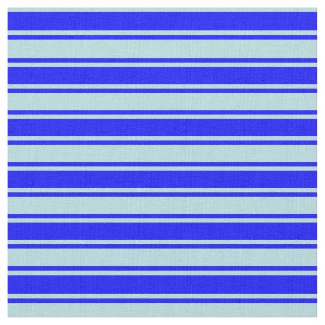 Powder Blue & Blue Coloured Striped Pattern Fabric (Close Up)