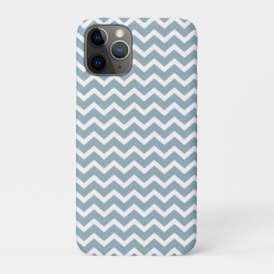 Powder Blue Chevrons Pattern iPhone 11 Pro Case