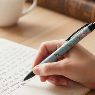 Powder Blue Chinoiserie Archive Scholar Pen