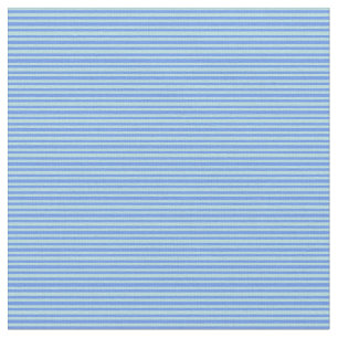 Powder Blue & Cornflower Blue Coloured Lines Fabric