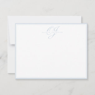 Powder Blue Frame Note Card