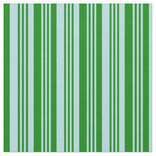 Powder Blue & Green Stripes Fabric