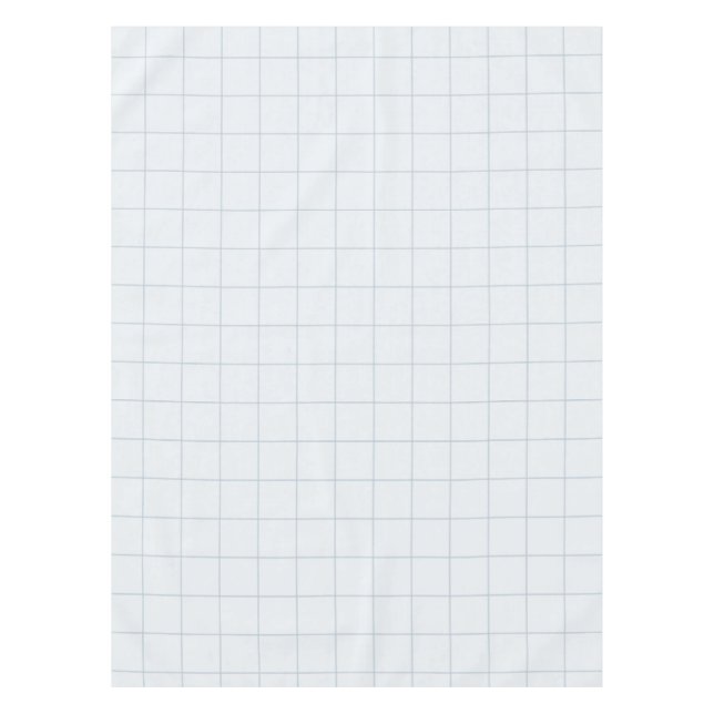 Powder Blue Large Grid Check Tablecloth (Front)