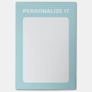 Powder Blue Modern Personalized Versatile Post-it Notes