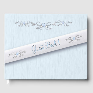 Powder Blue Simplicity Guest Book