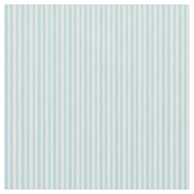 Powder Blue & White Coloured Lines Pattern Fabric (Close Up)