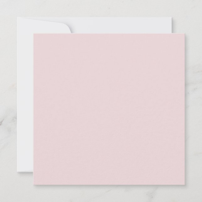 Powder Blush Pink Solid Colour Card (Front)