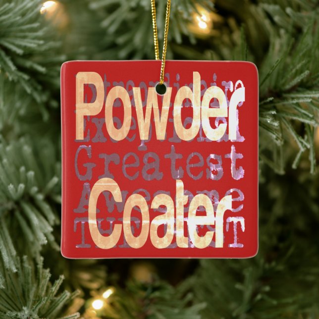 Powder Coater Extraordinaire Ceramic Ornament (Tree)