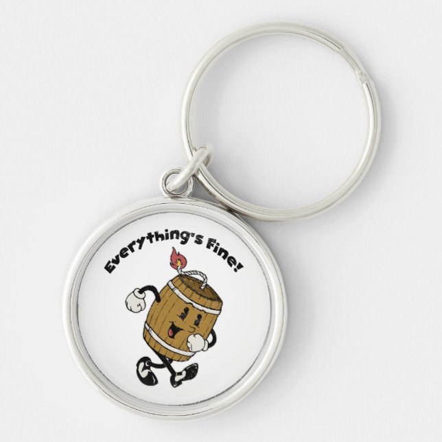 Powder Keg Keychain (Front)