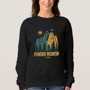 Powder Mountain Mountains Utah Hiking Outdoors Vin Sweatshirt