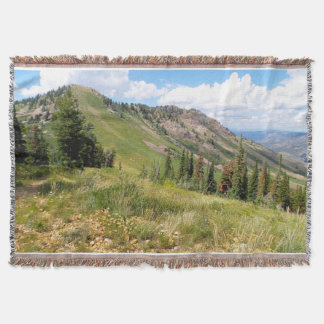 Powder Mountain Summertime: James Peak Throw Blanket