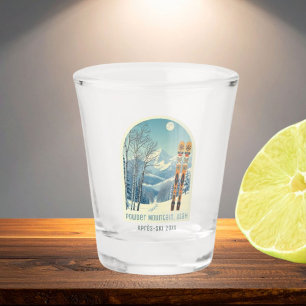 Powder Mountain Utah vacation après ski shot glass