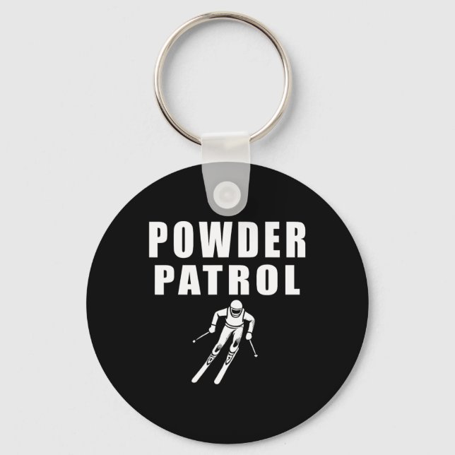 Powder Patrol  Keychain (Front)