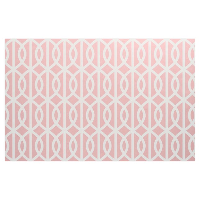 Powder Pink Trellis Pattern Fabric (Fat Quarter)