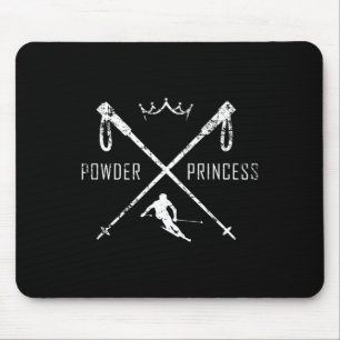 Powder Princess Ski Shirt  Mouse Pad