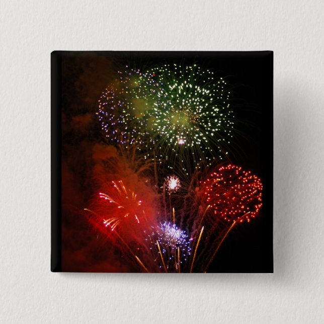 powder sky 2 inch square button (Front)