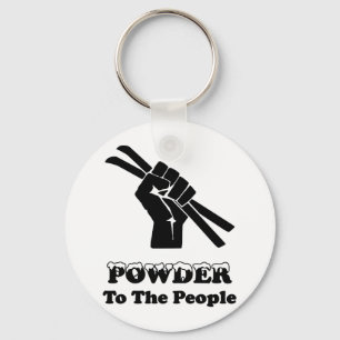 Powder To The People Keychain