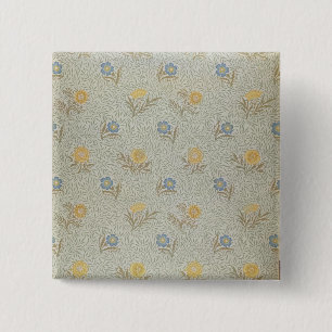 'Powdered' design (textile) 2 Inch Square Button