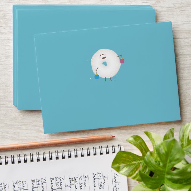 Powdered Sugar Doughnut Envelope (Stacked)