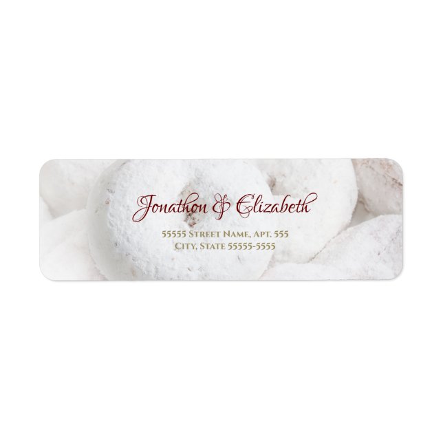 Powdered Sugar Doughnut Wedding (Front)