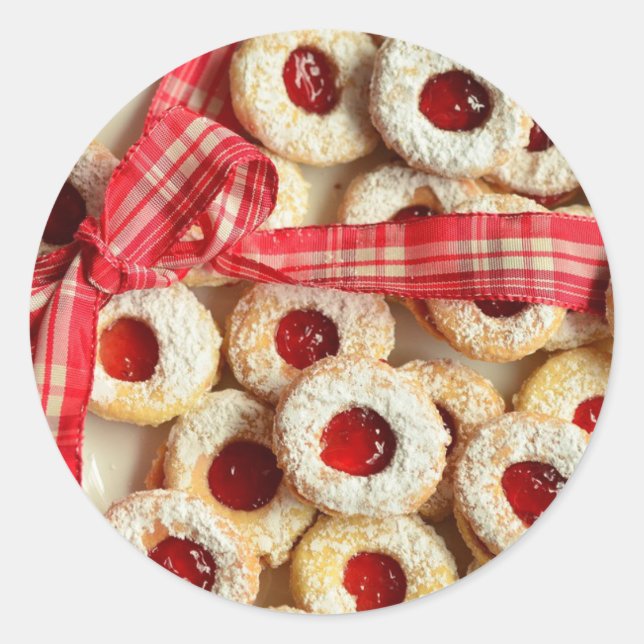 Powdered Sugar Jelly Cookies Sticker (Front)