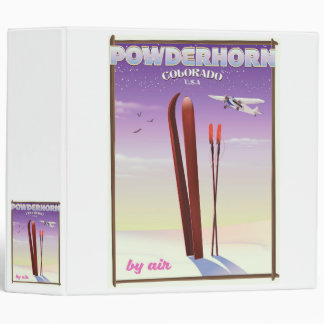 Powderhorn Colorado travel poster Binder