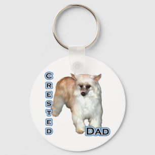 Powderpuff Crested Dad 4  - Keychain