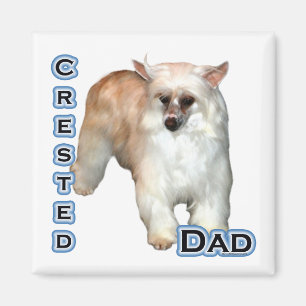 Powderpuff Crested Dad 4 - Magnet