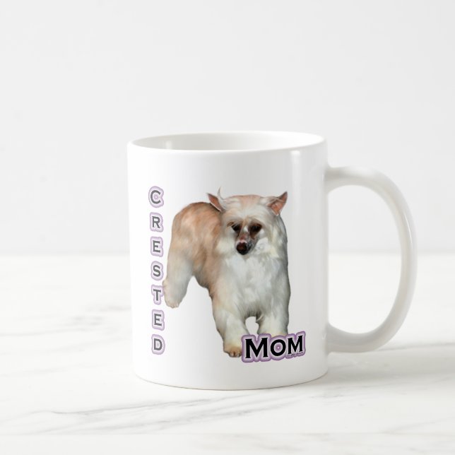 Powderpuff Crested Mom 4 Coffee Mug (Right)