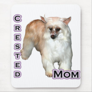 Powderpuff Crested Mom 4 Mouse Pad