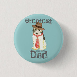 Powderpuff Dad 1 Inch Round Button
