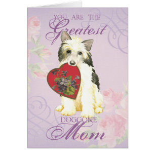 Powderpuff Heart Mom Card