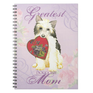 Powderpuff Heart Mom Notebook