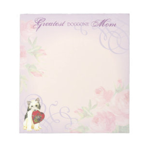 Powderpuff Heart Mom Notepad