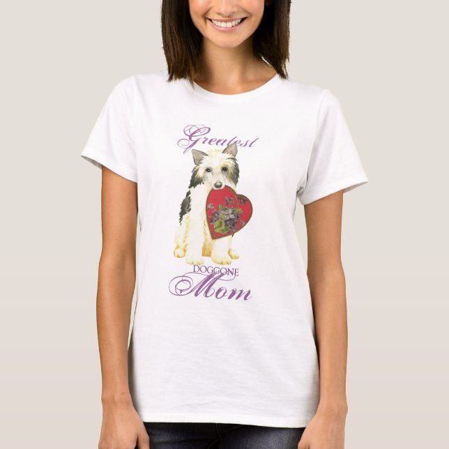 Powderpuff Heart Mom T-Shirt (Front)
