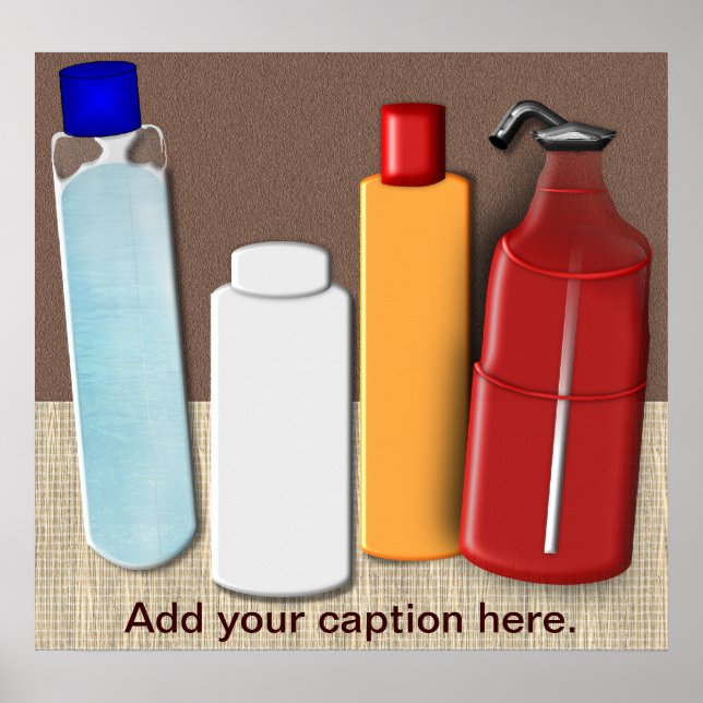Powders and Oils Customizable Poster (Front)