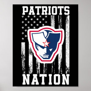 Powdersville Patriots Logo Nation Hs  Poster