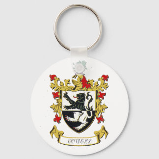 Powell Family Coat of Arms Keychain