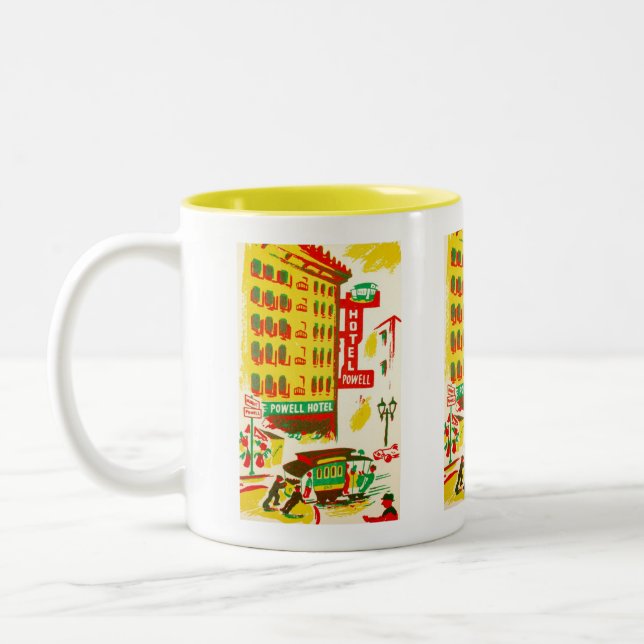 Powell Hotel San Francisco Two-Tone Coffee Mug (Left)