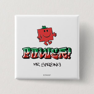 Power! 2 Inch Square Button