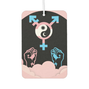 Power and Balance Sun and Moon Transgender Symbol Air Freshener