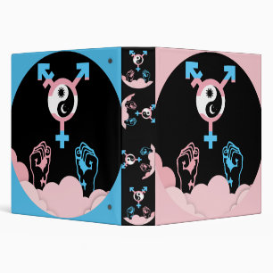Power and Balance Sun and Moon Transgender Symbol Binder