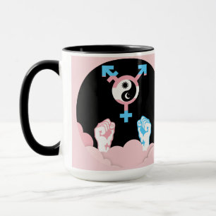 Power and Balance Sun and Moon Transgender Symbol Mug