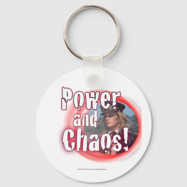 Power and Chaos Keychain (Front)
