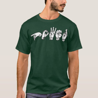 POWER ASL Sign Language Design 3 T-Shirt