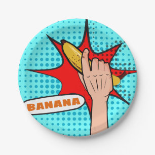 Power Banana Paper Plate